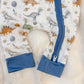 Cosmic Dinos Zip Playsuit - Cobalt Blue - Magnolia BabyPlaysuit