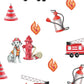 Cotton Muslin Baby Swaddle Blanket - Firehouse Fido - Magnolia BabySwaddle Blanket