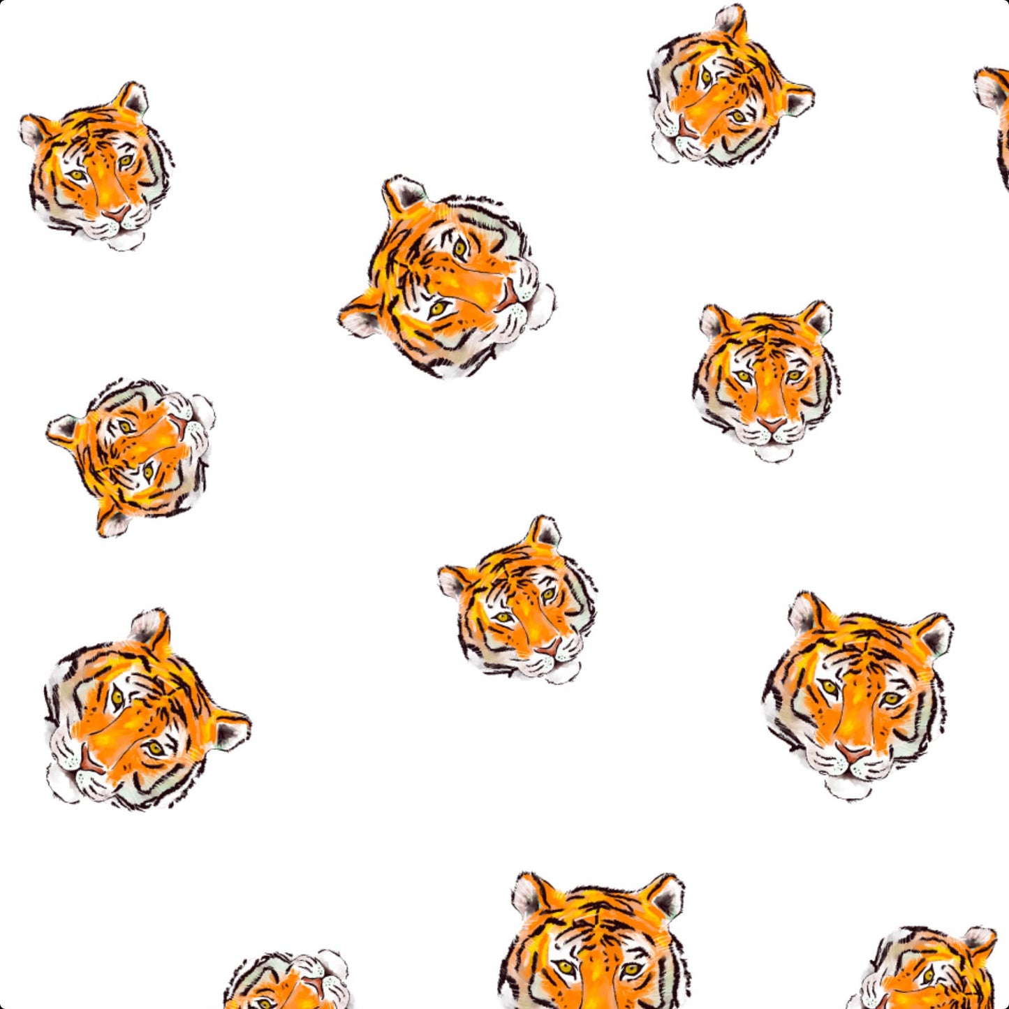 Cotton Muslin Baby Swaddle Blanket - Tigers - Magnolia BabySwaddle Blanket