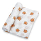 Cotton Muslin Baby Swaddle Blanket - Tigers - Magnolia BabySwaddle Blanket