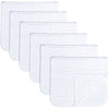 Cotton Muslin Burp Cloths White Pack of 6 - Magnolia BabyBurp Cloth