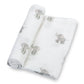 Cotton Muslin Swaddle Blanket - Baby Elephants - Magnolia BabySwaddle Blanket