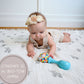 Cotton Muslin Swaddle Blanket - Baby Elephants - Magnolia BabySwaddle Blanket