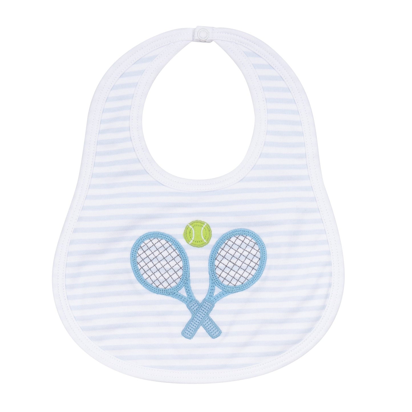 Courtside Cuties Applique Bib - Light Blue - Magnolia BabyBib