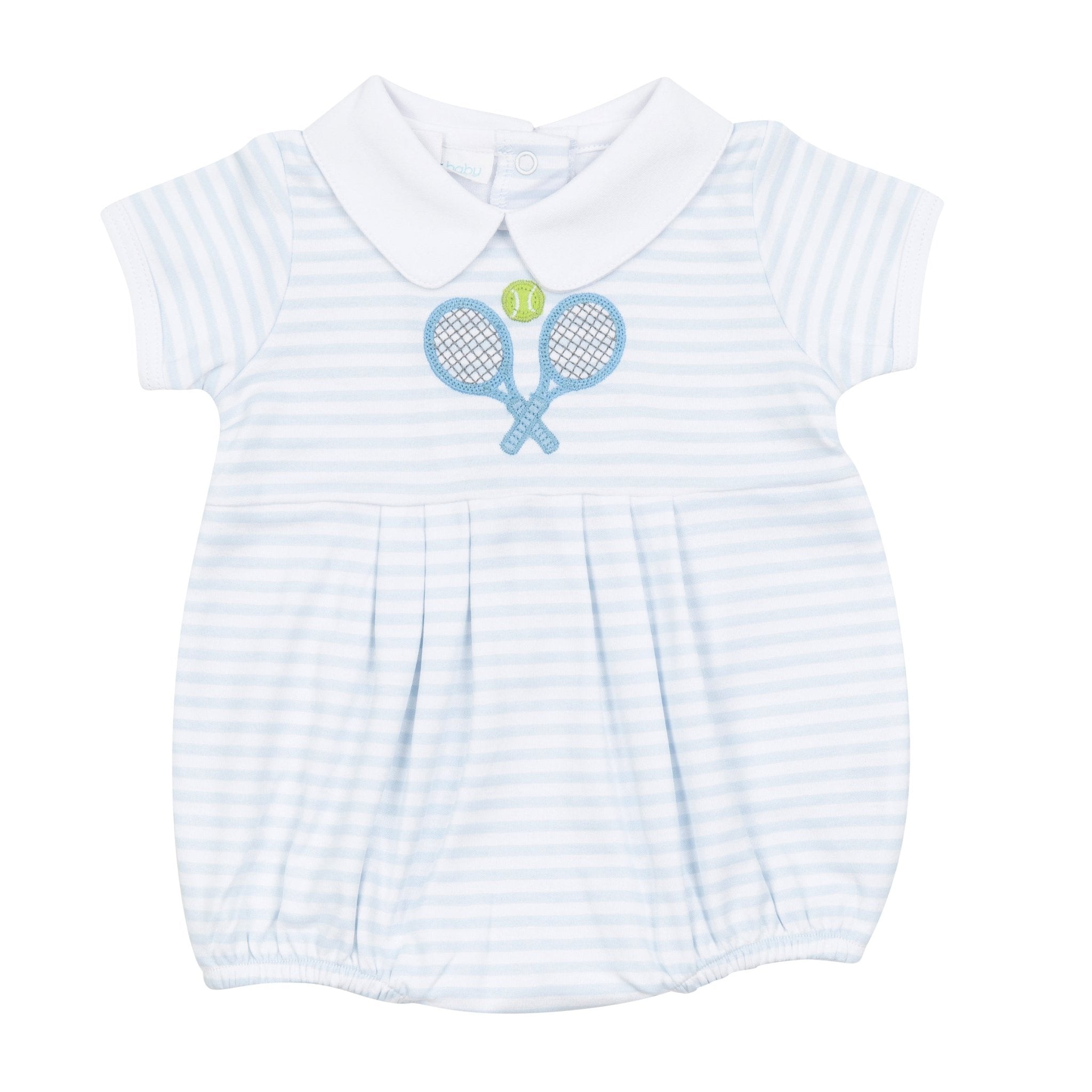 Courtside Cuties Applique Collared Bubble - Light Blue - Magnolia BabyBubble