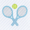 Courtside Cuties Applique Collared Bubble - Light Blue - Magnolia BabyBubble