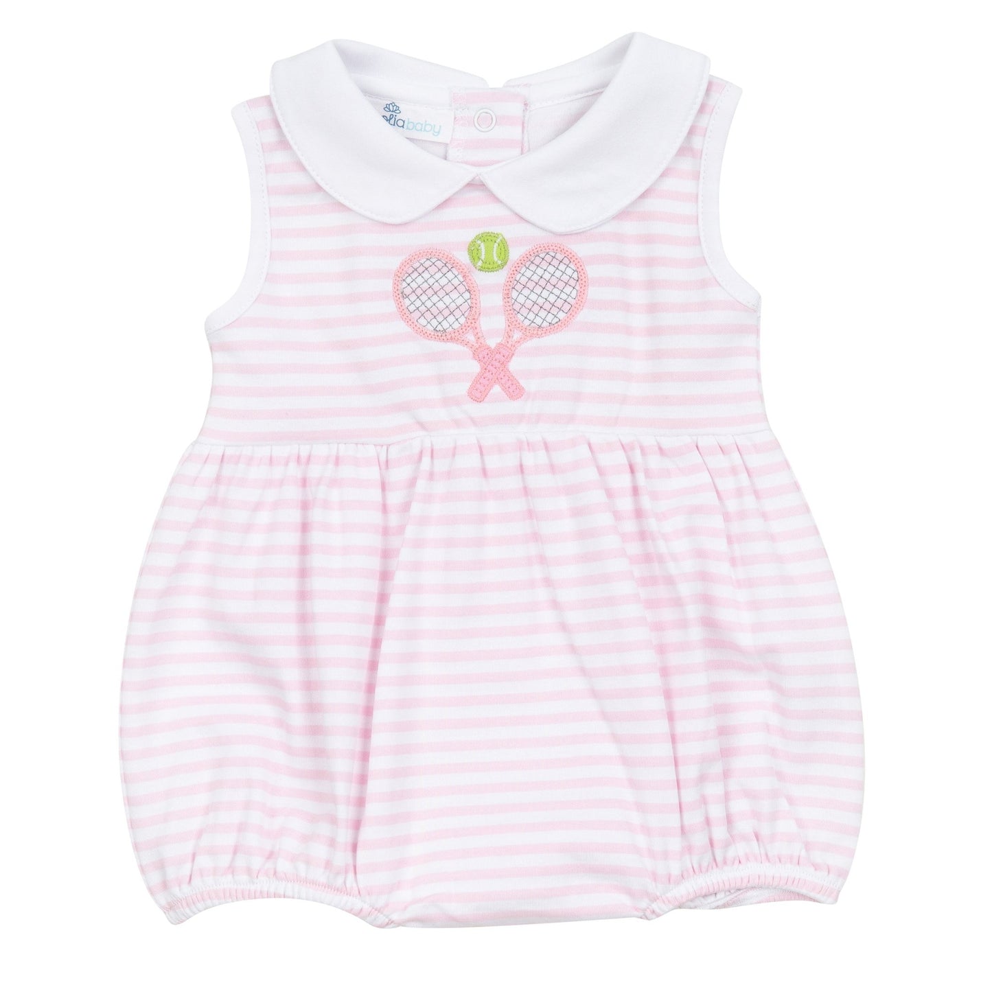 Courtside Cuties Applique Collared Bubble - Pink - Magnolia BabyBubble