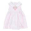 Courtside Cuties Applique Collared Dress - Pink - Magnolia BabyDress
