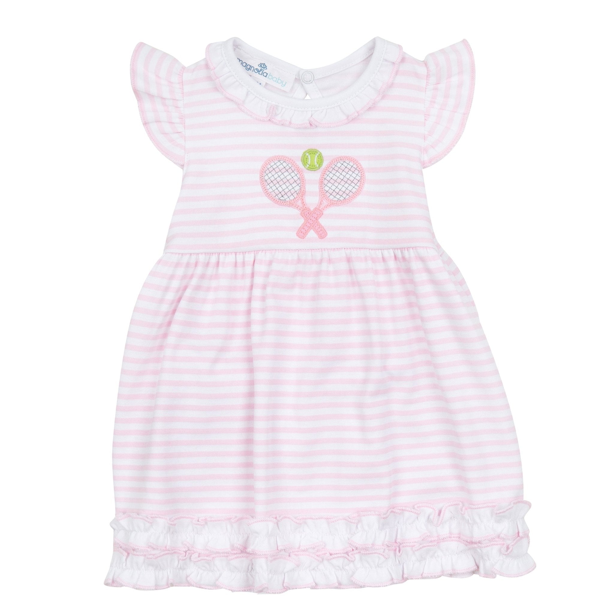 Courtside Cuties Applique Dress - Pink - Magnolia BabyDress
