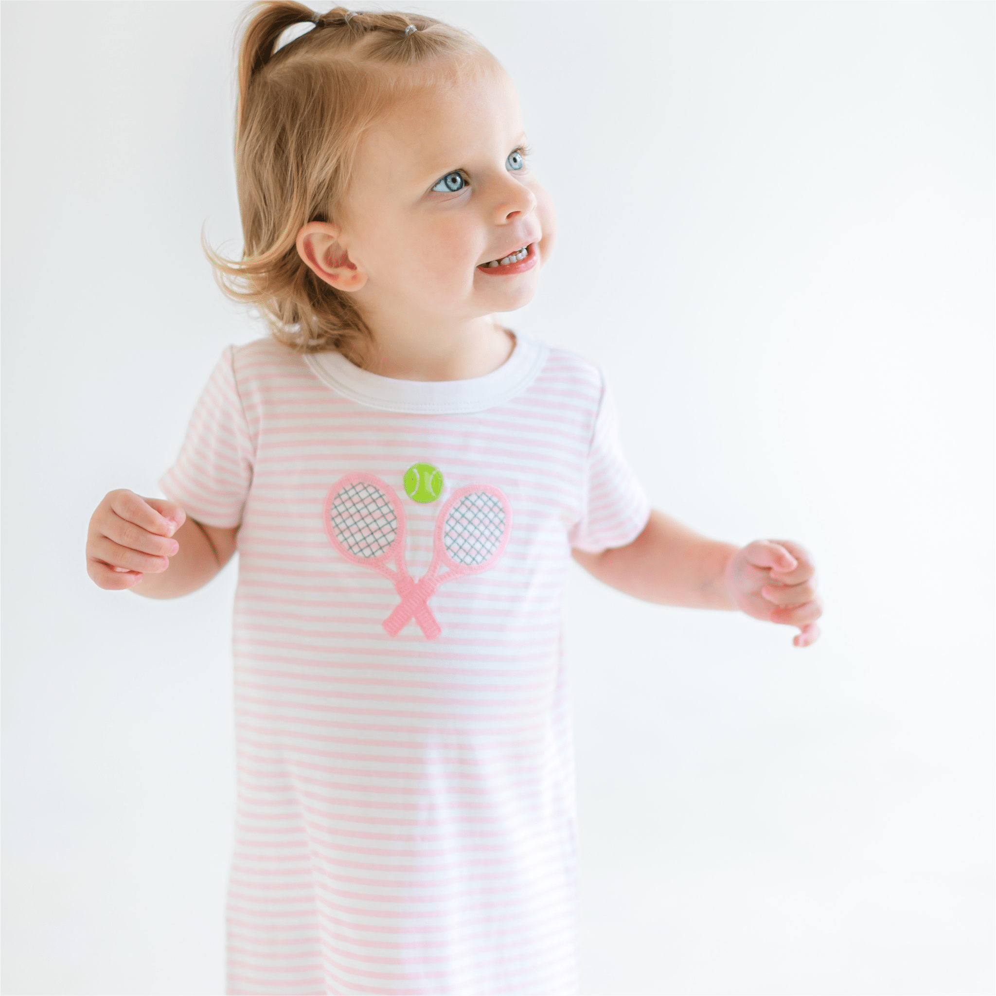Courtside Cuties Applique Nightdress - Pink - Magnolia BabyNightdress