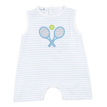  Courtside Cuties Applique Short Playsuit - Light Blue - Magnolia BabyShort Playsuit