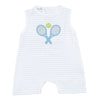 Courtside Cuties Applique Short Playsuit - Light Blue - Magnolia BabyShort Playsuit