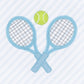 Courtside Cuties Applique Zip Footie - Light Blue - Magnolia BabyFootie