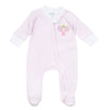 Courtside Cuties Applique Zip Footie - Pink - Magnolia BabyFootie