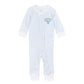 Courtside Cuties Applique Zip Pajamas - Light Blue - Magnolia BabyZipper Pajamas