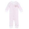 Courtside Cuties Applique Zip Pajamas - Pink - Magnolia BabyZipper Pajamas