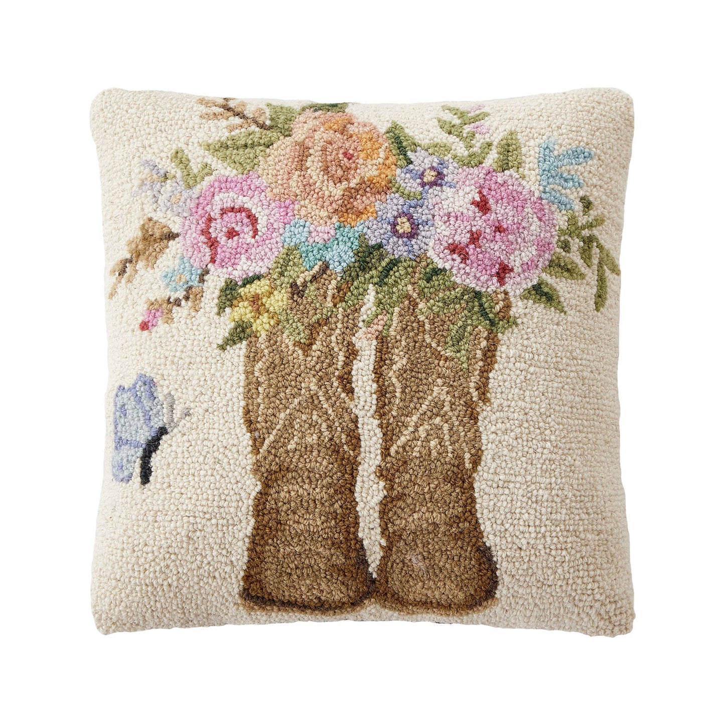 Peking Handicraft_Cowboy Boots & Roses Pillow_1