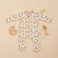 Luna and Arlo_Cowboy Christmas Zip Footie - Dusty Rose_5