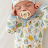 Luna and Arlo_Cowboy Christmas Zip Footie - Sky_1