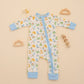 Luna and Arlo_Cowboy Christmas Zip Playsuit - Sky_1
