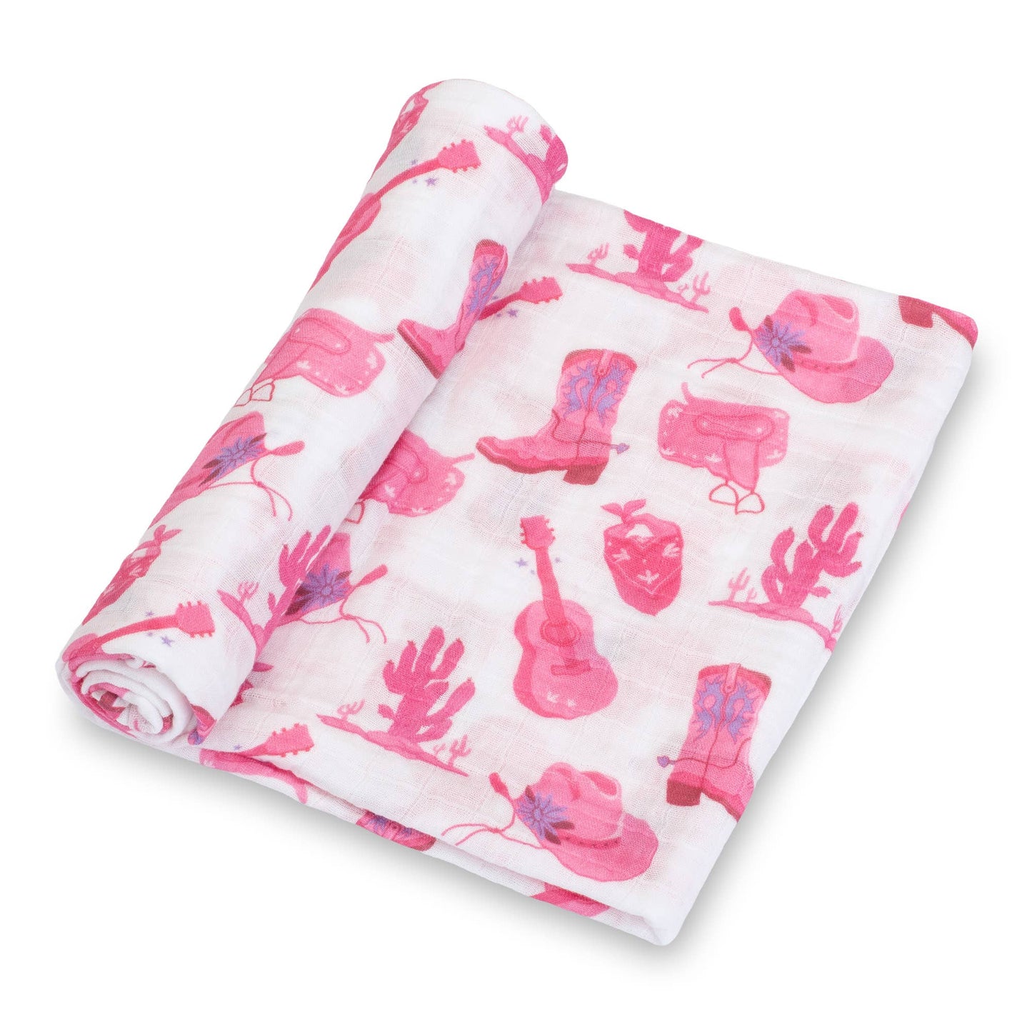 Cowgirl Muslin Swaddle Blanket - Let's Go Girls - Magnolia BabySwaddle Blanket