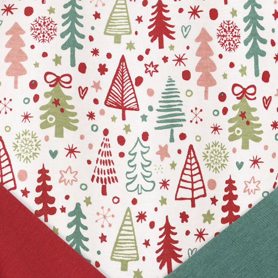 Cozy Christmas Lap Shoulder Romper - Magnolia BabyPlaysuit