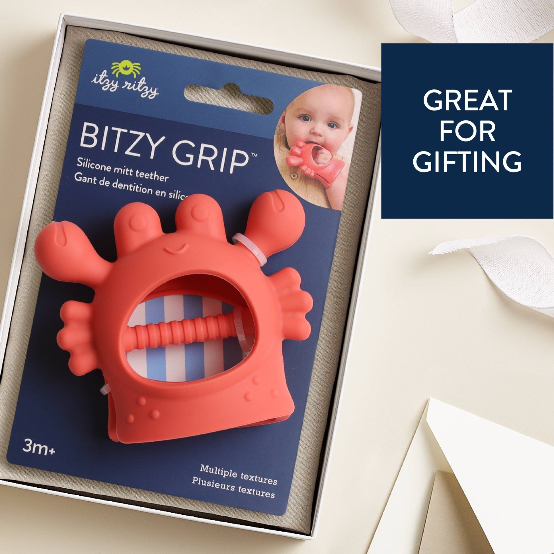 Crab Bitzy Grip™ Teether - Magnolia BabyTeether