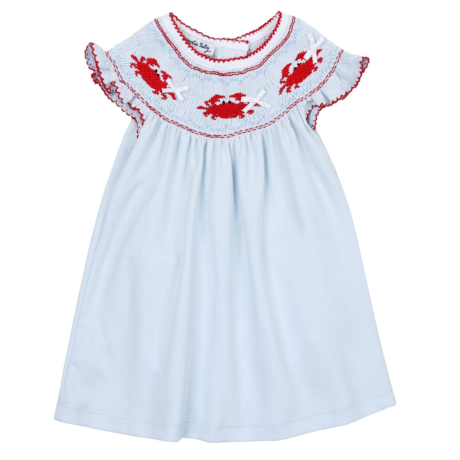 Crab Classics Bishop Flutters Dress - Magnolia BabyDress