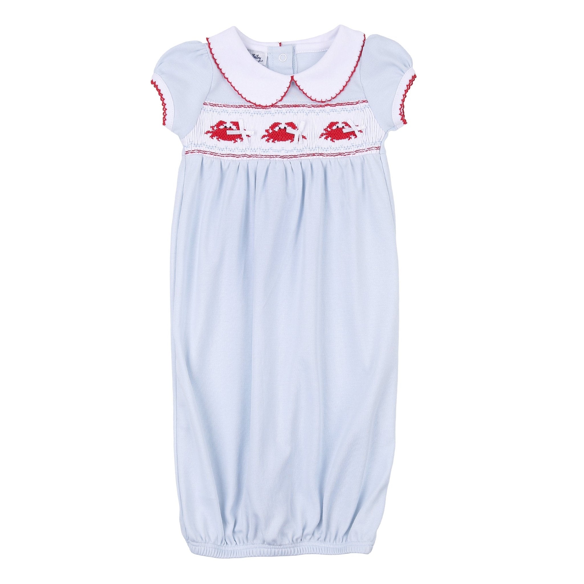 Crab Classics Smocked Girl Gown - Magnolia BabyGown