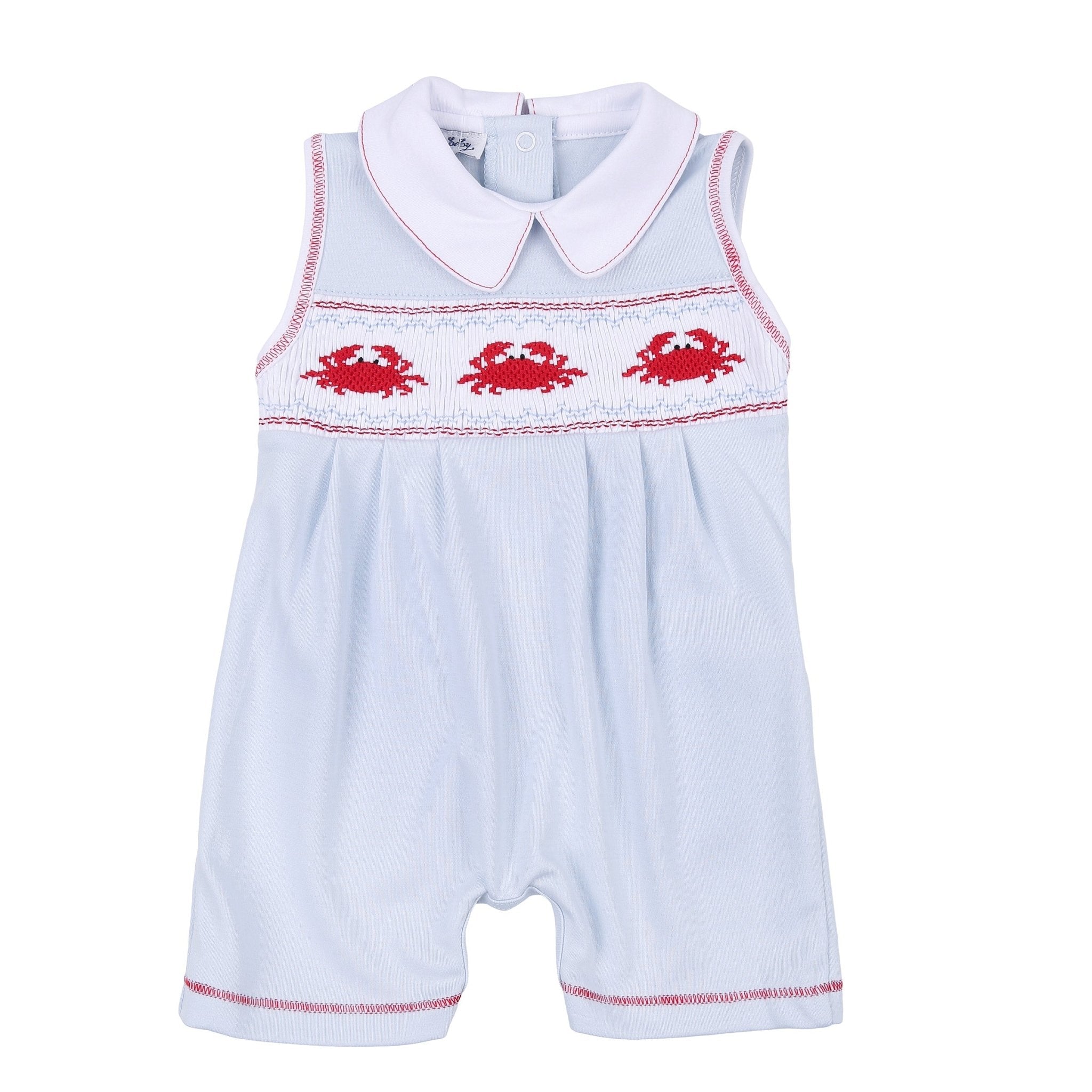 Crab Classics Smocked Short Playsuit - Magnolia BabyShort Playsuit