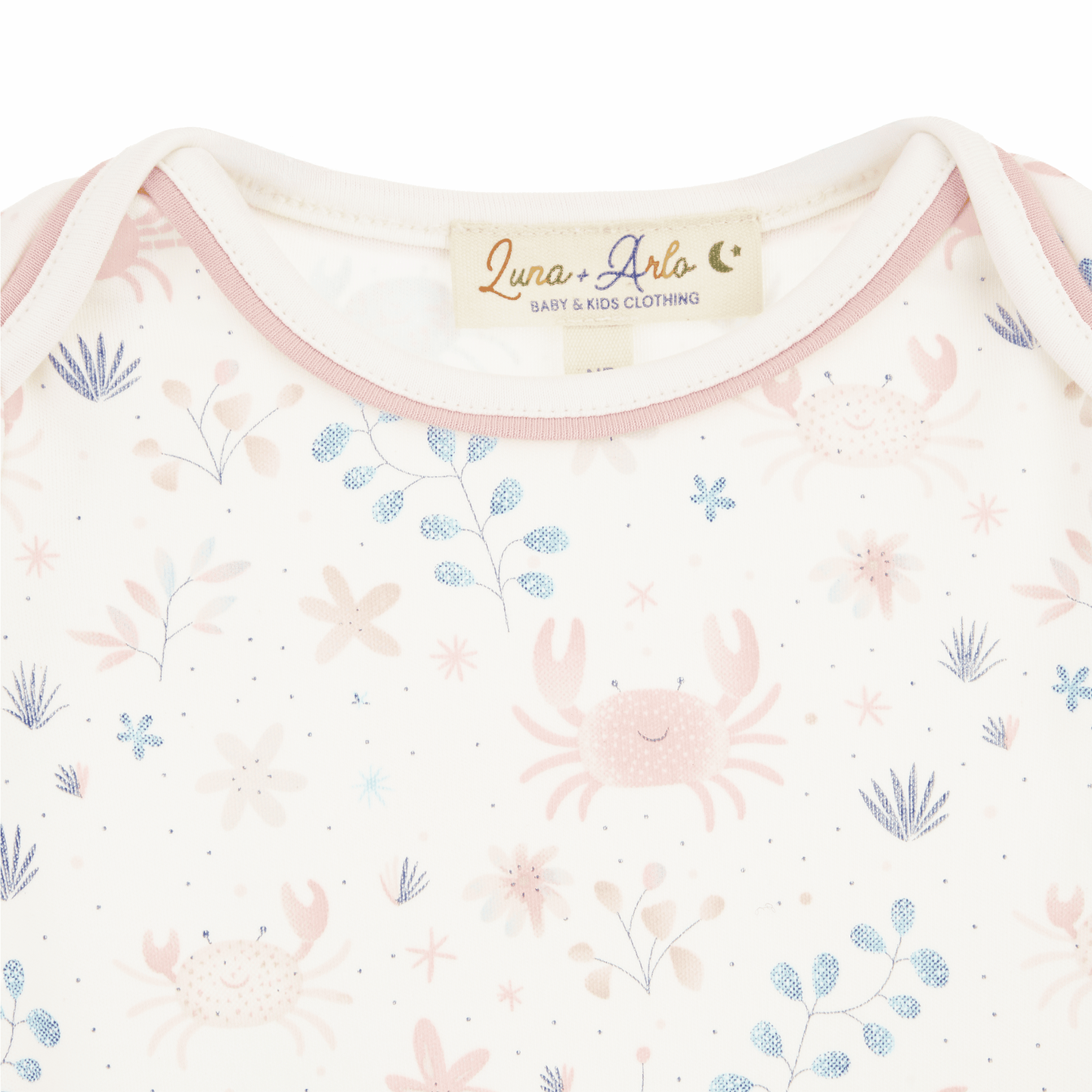 Crabby Cove Bodysuit - Dusty Rose - Magnolia BabyBodysuit