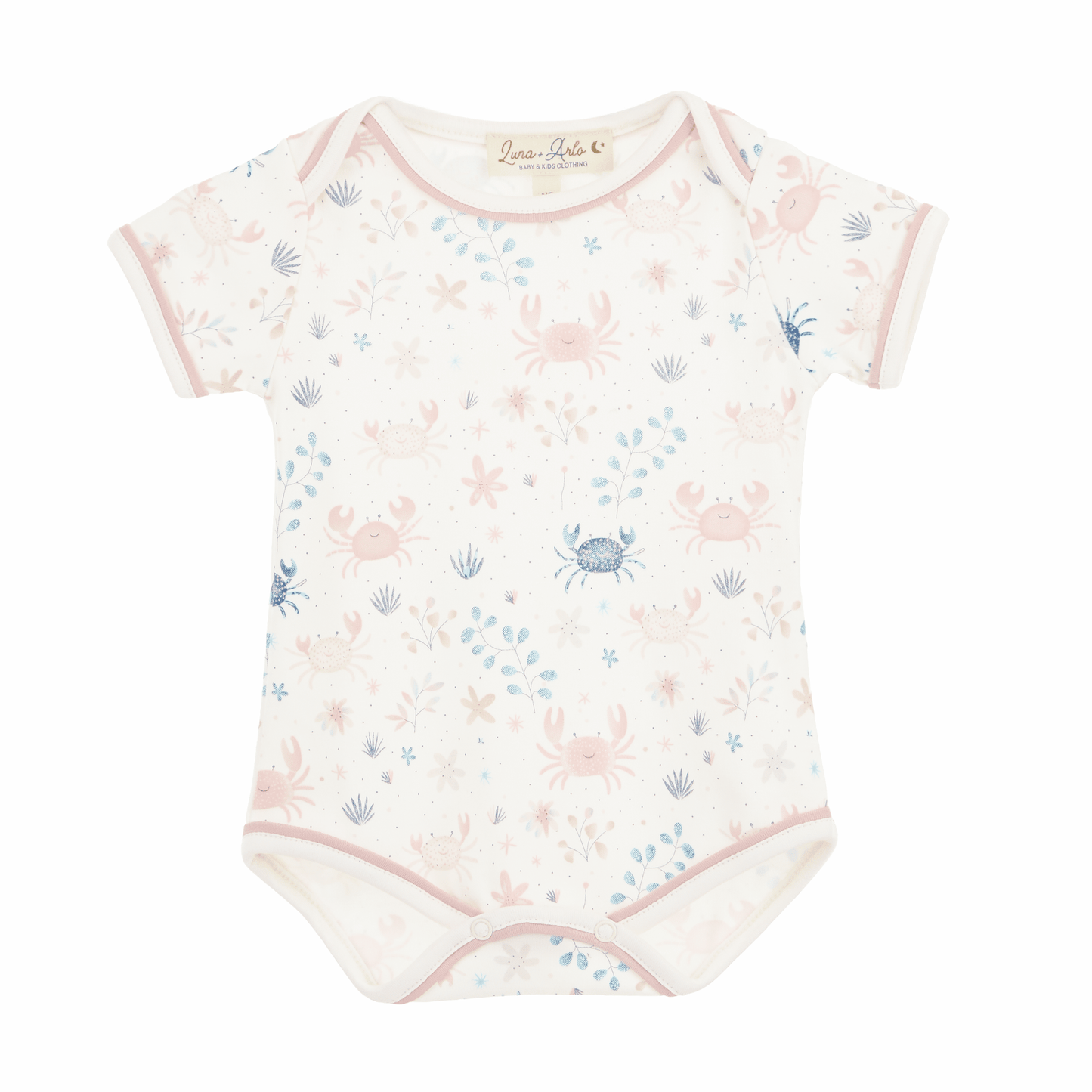 Crabby Cove Bodysuit - Dusty Rose - Magnolia BabyBodysuit