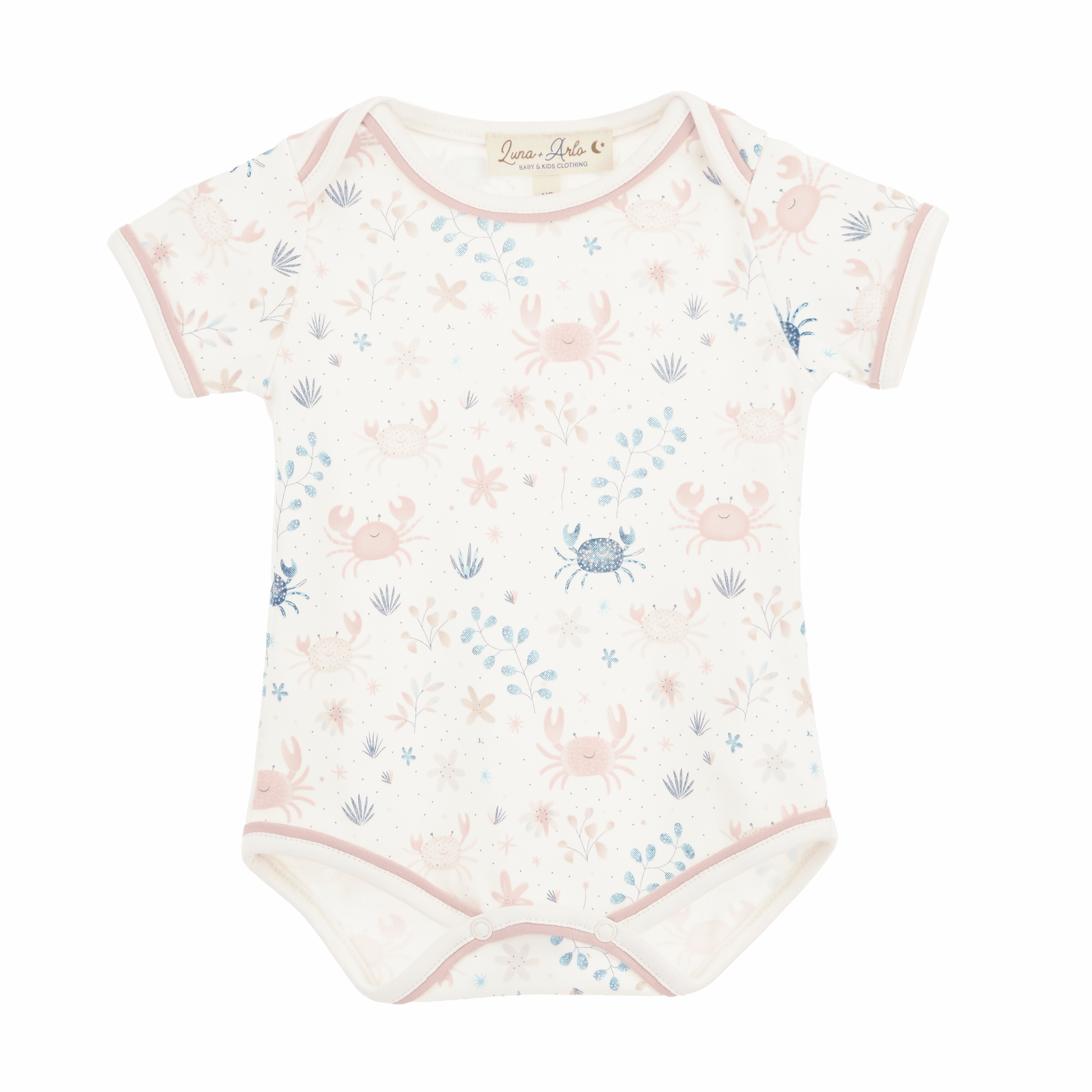 Crabby Cove Bodysuit - Dusty Rose - Magnolia BabyBodysuit