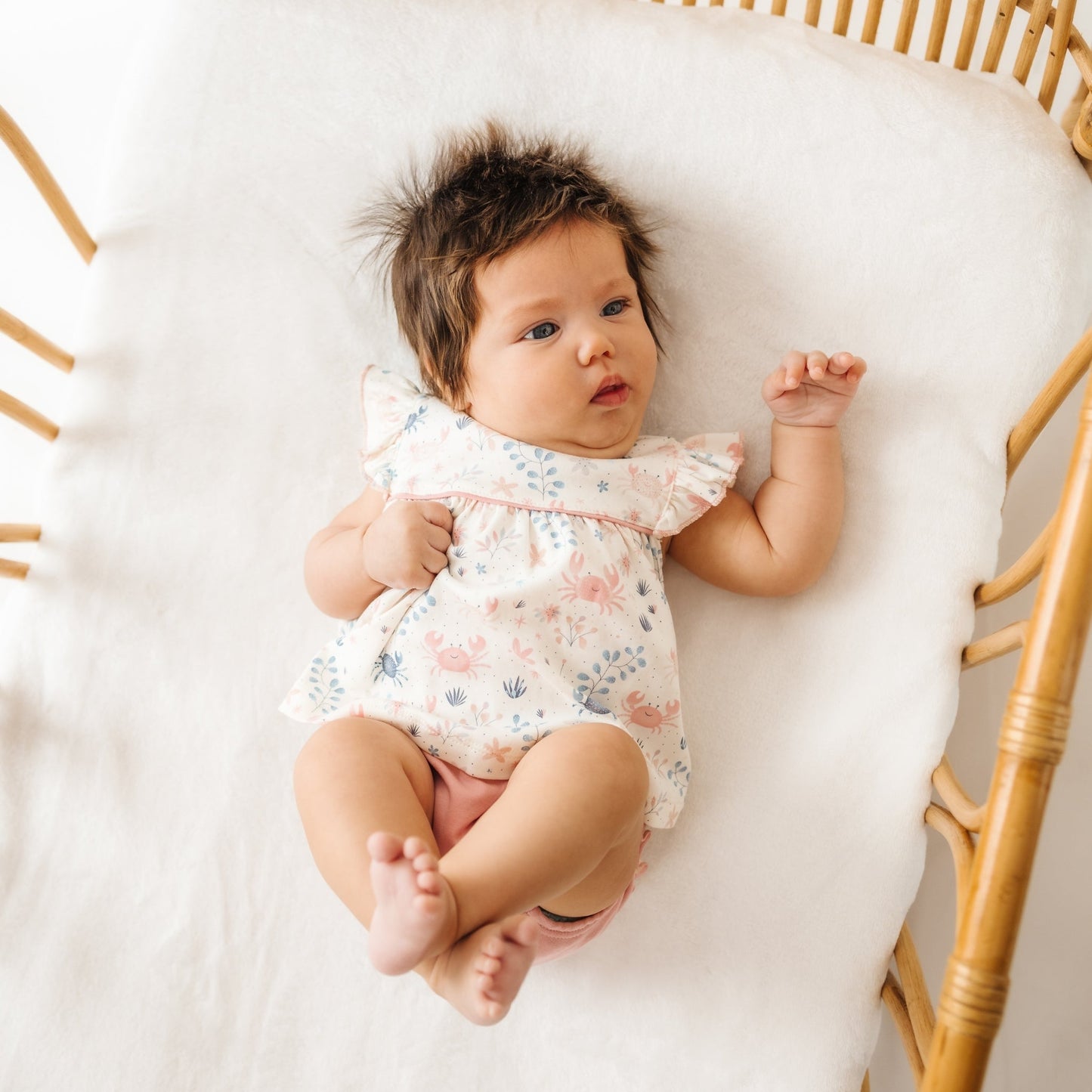Crabby Cove Diaper Cover Set - Dusty Rose - Magnolia BabyDiaper Cover