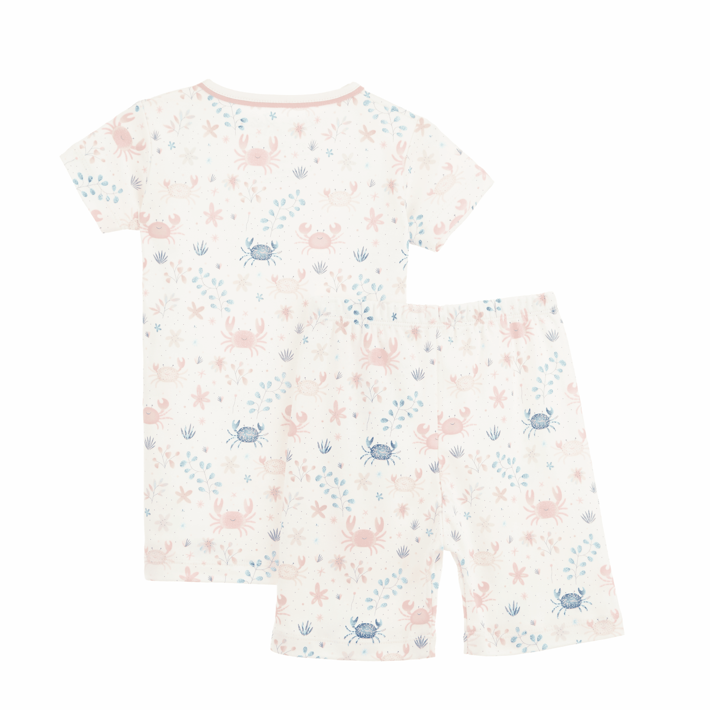 Crabby Cove Short Pajamas - Dusty Rose - Magnolia BabyShort Pajamas