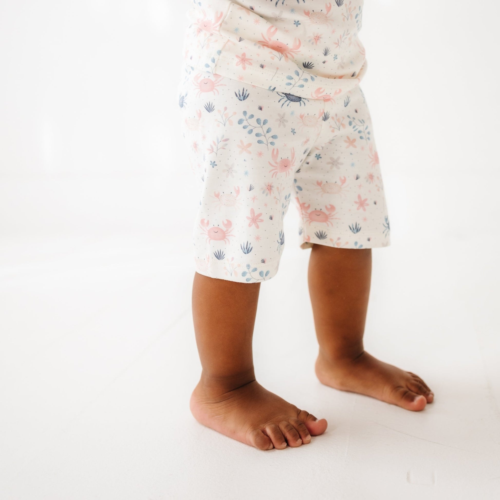 Crabby Cove Short Pajamas - Dusty Rose - Magnolia BabyShort Pajamas