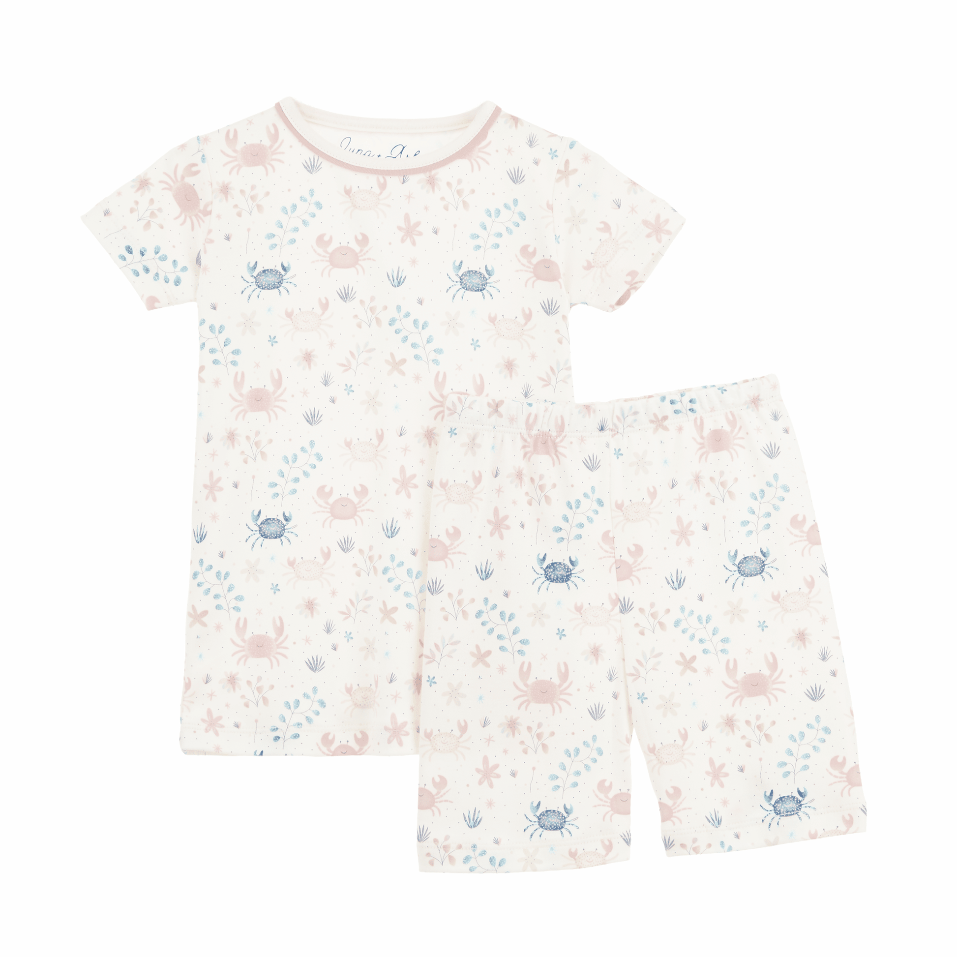 Crabby Cove Short Pajamas - Dusty Rose - Magnolia BabyShort Pajamas