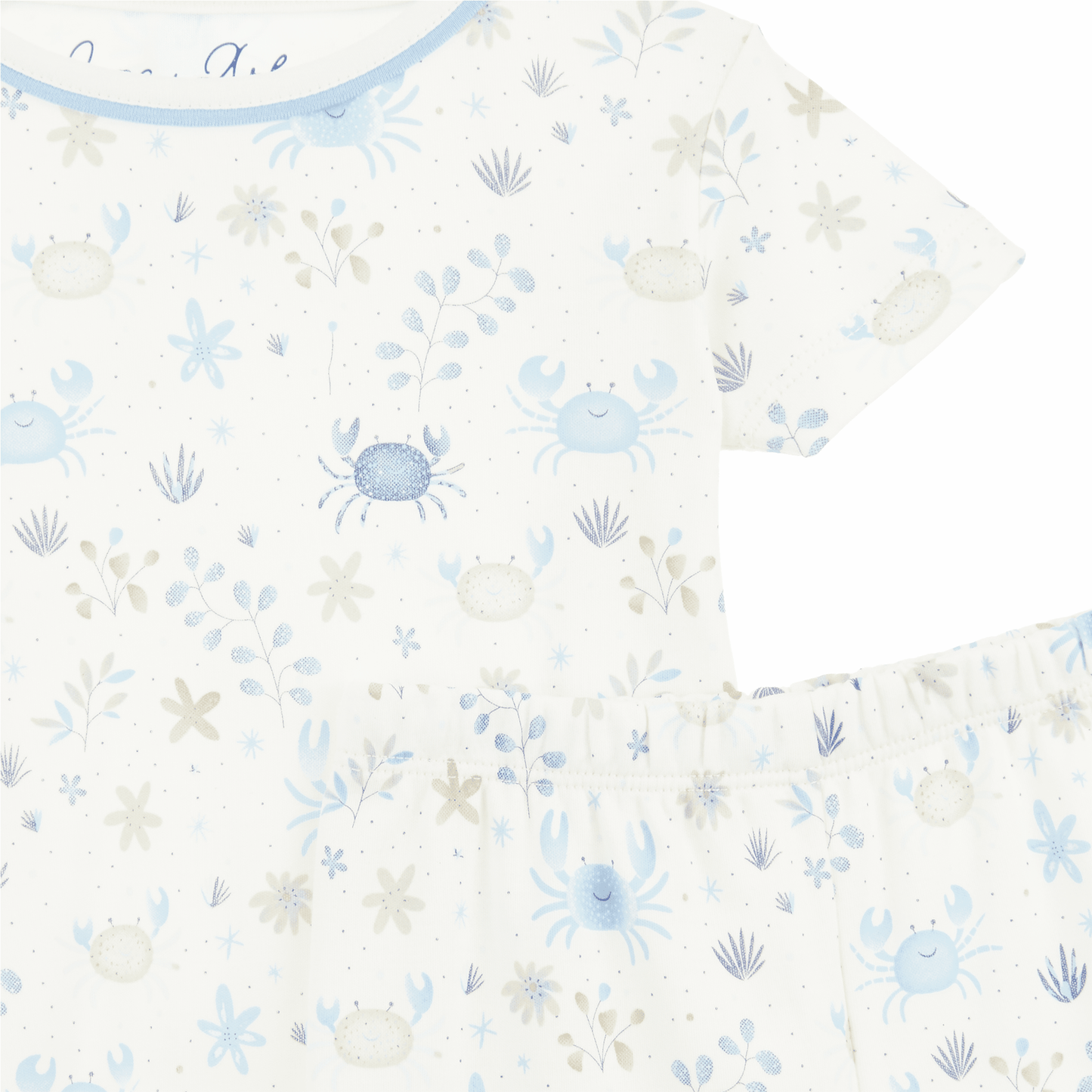 Crabby Cove Short Pajamas - Sky - Magnolia BabyShort Pajamas
