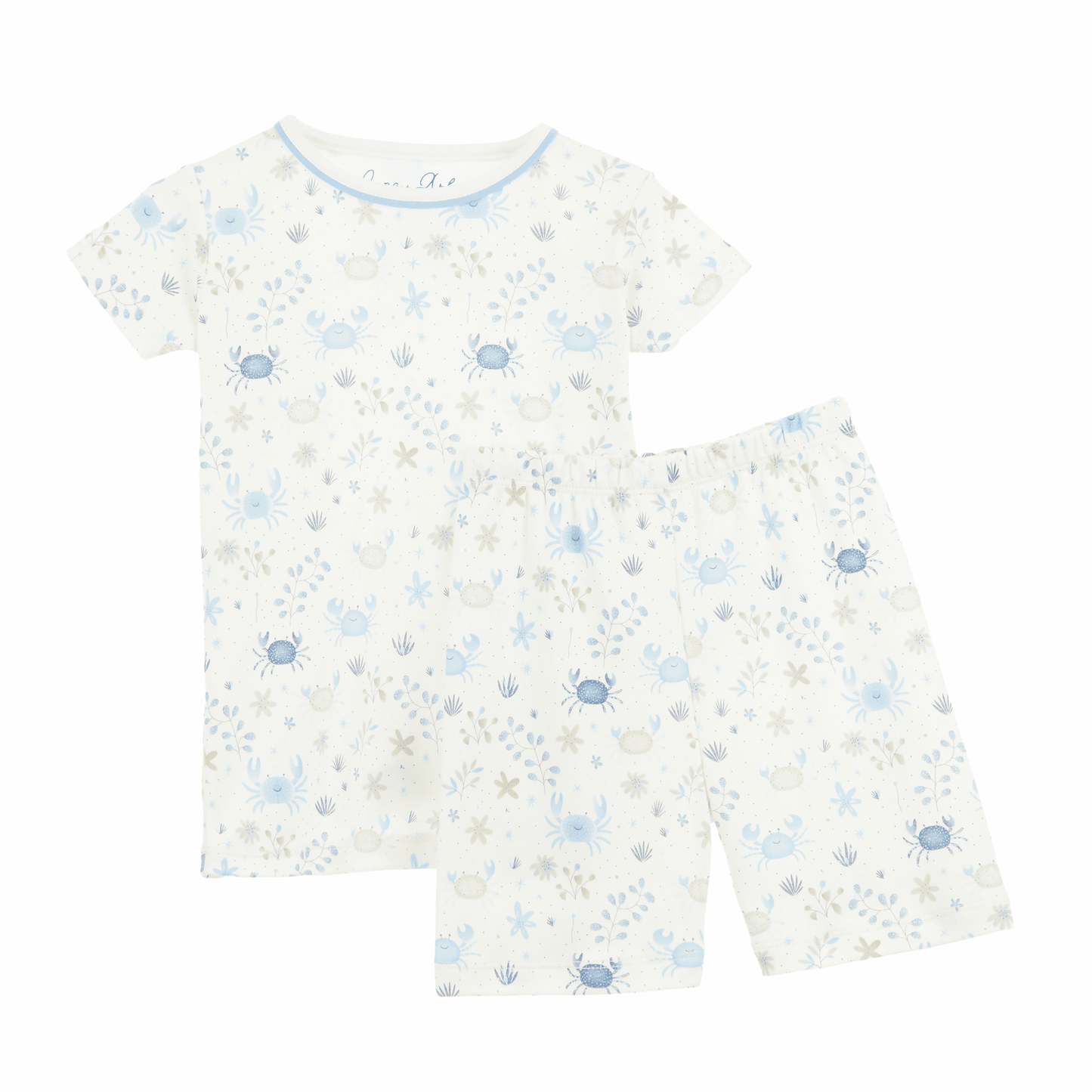 Crabby Cove Short Pajamas - Sky - Magnolia BabyShort Pajamas