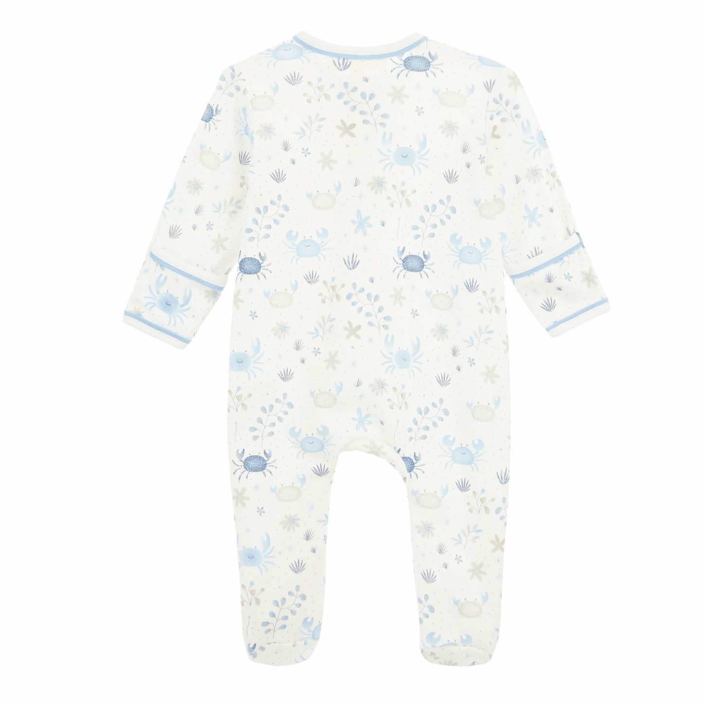 Crabby Cove Zip Footie - Sky - Magnolia BabyFootie