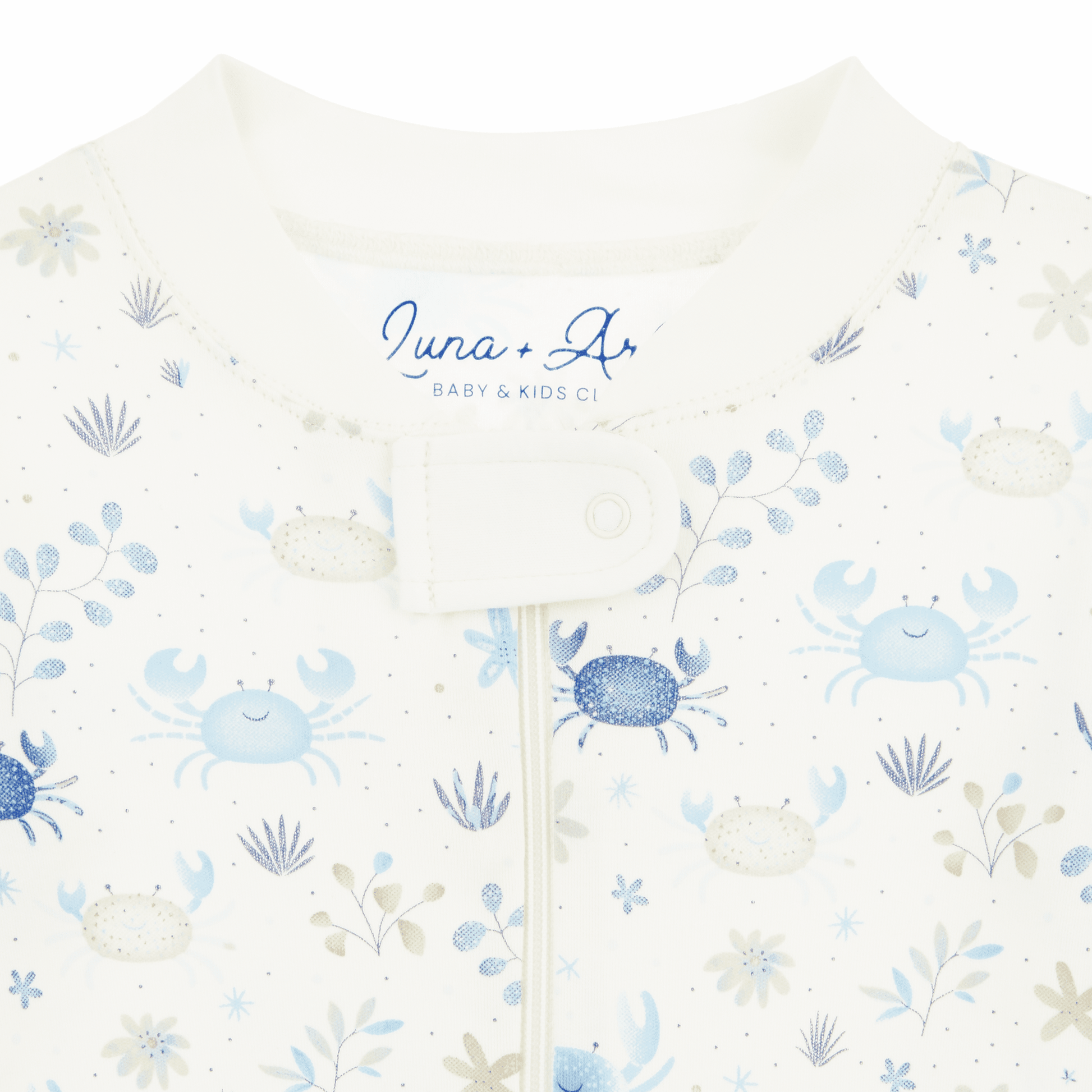 Luna and Arlo_Crabby Cove Zip Pajamas - Sky_3