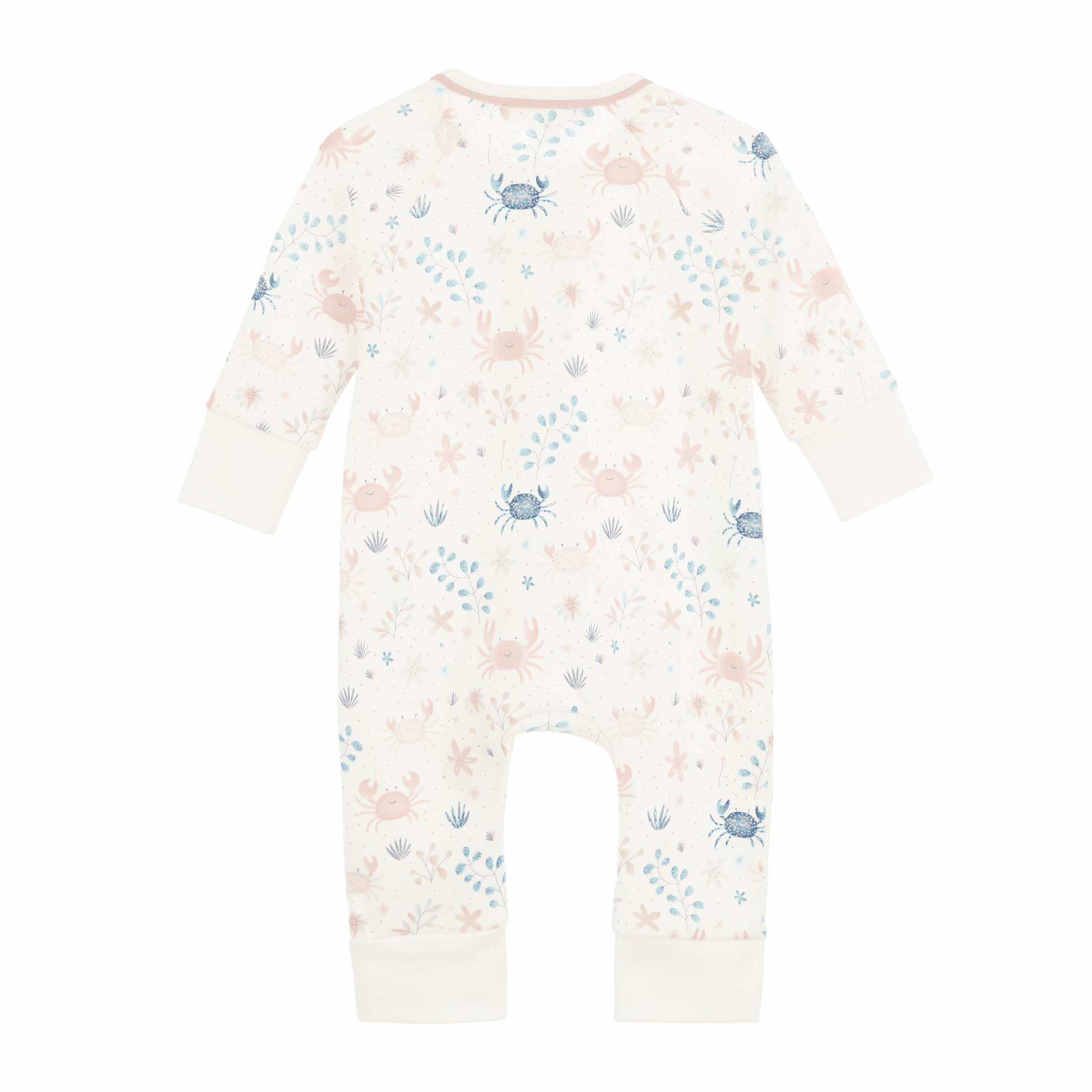 Crabby Cove Zip Playsuit - Dusty Rose - Magnolia BabyPlaysuit