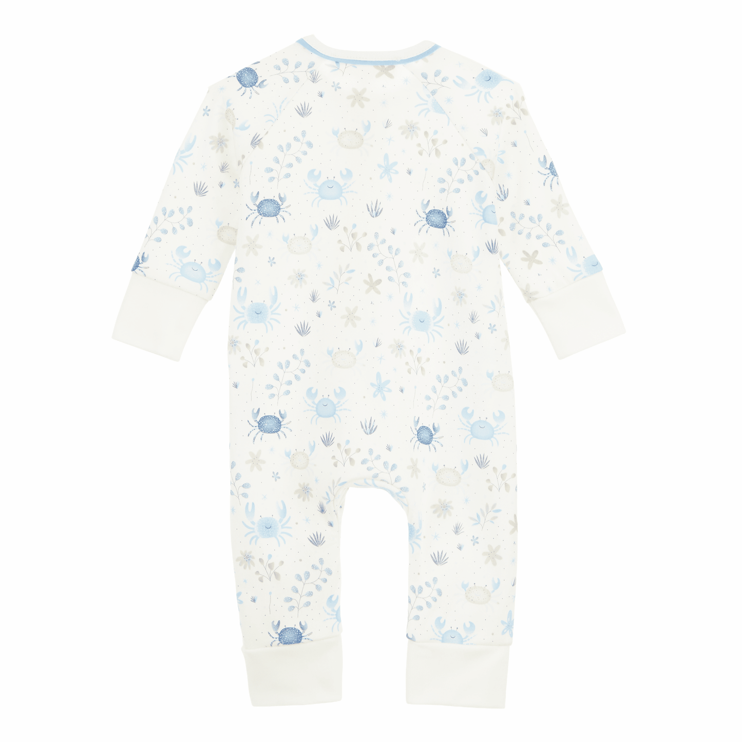Crabby Cove Zip Playsuit - Sky - Magnolia BabyPlaysuit