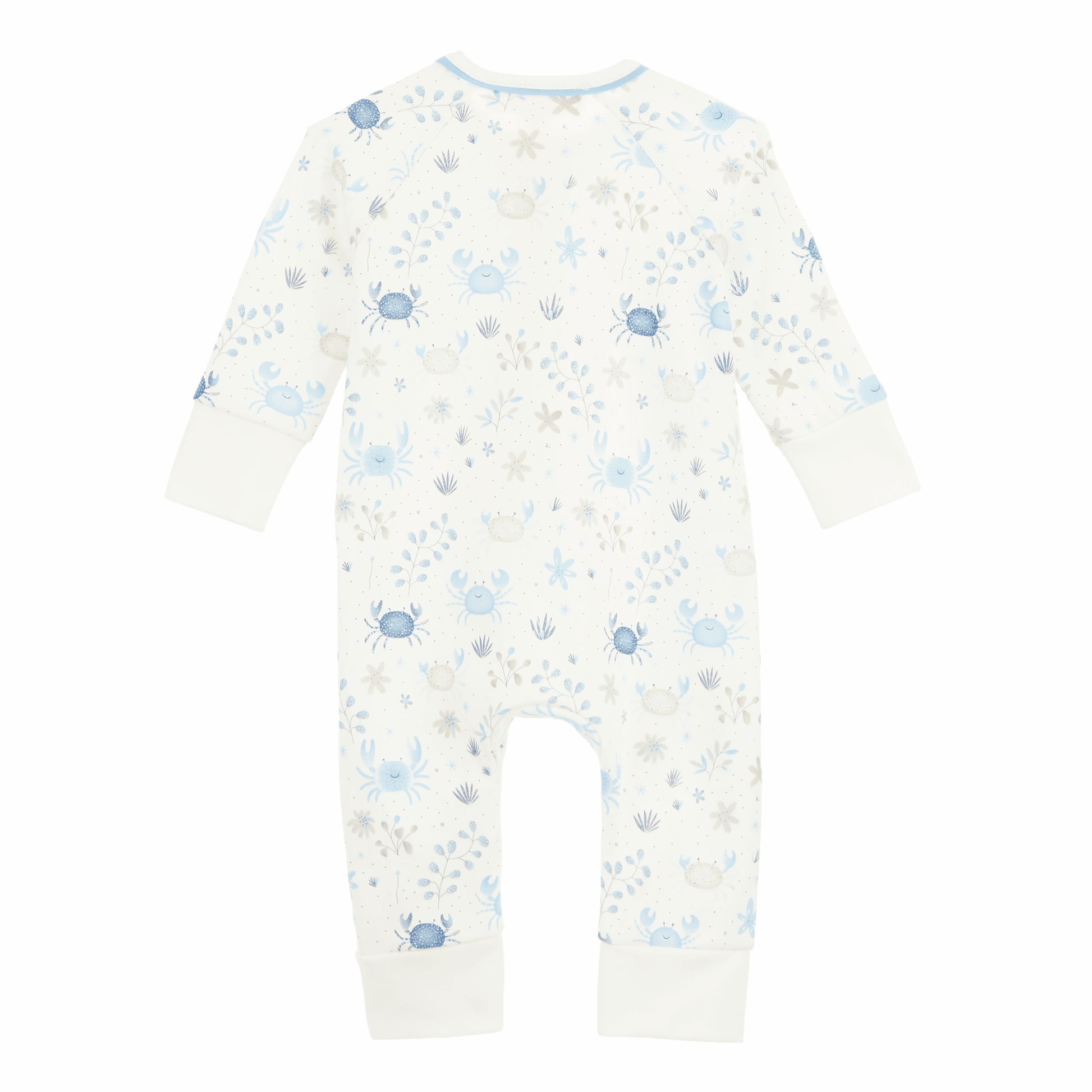 Crabby Cove Zip Playsuit - Sky - Magnolia BabyPlaysuit