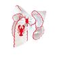 Crawfish Embroidered Hair Bow - Magnolia BabyBow