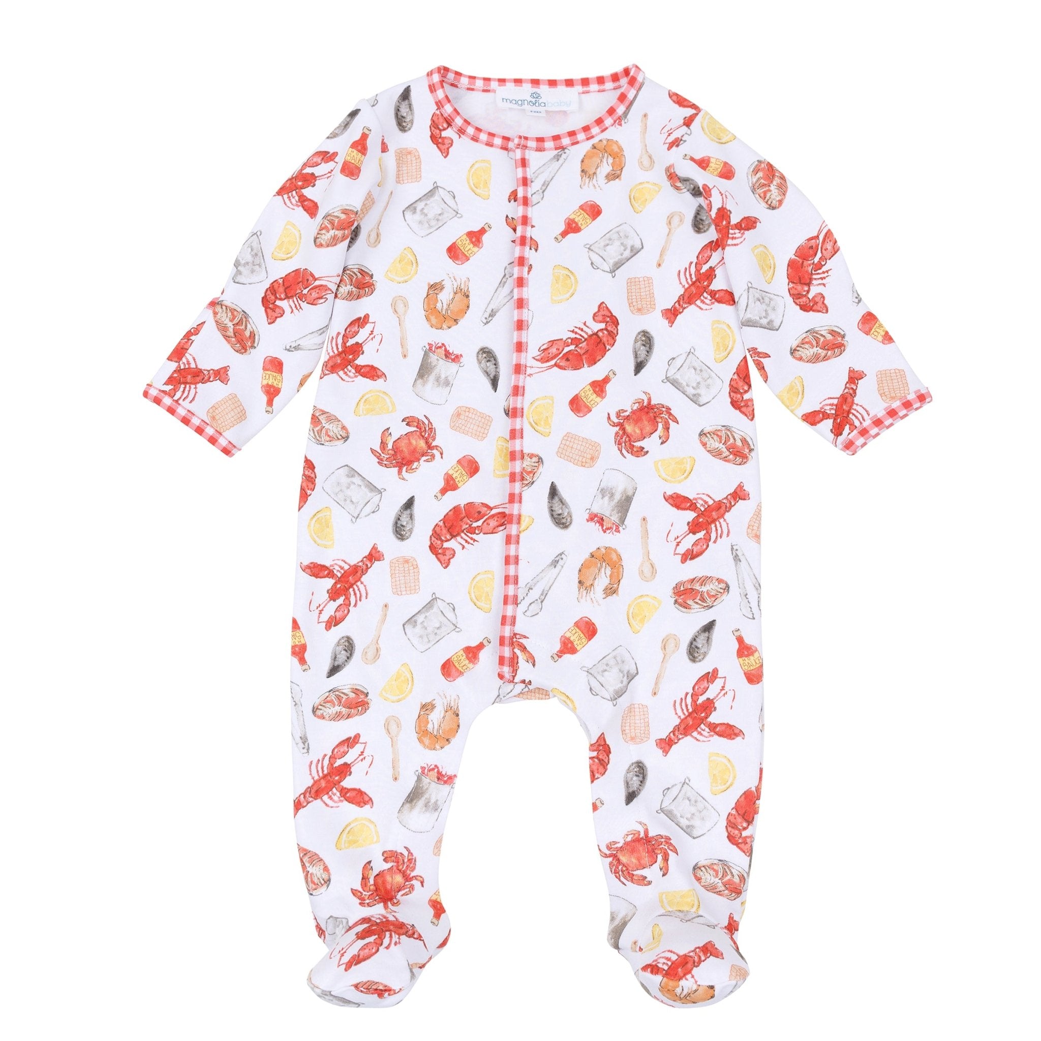 Crawfish Season Footie - Magnolia BabyFootie