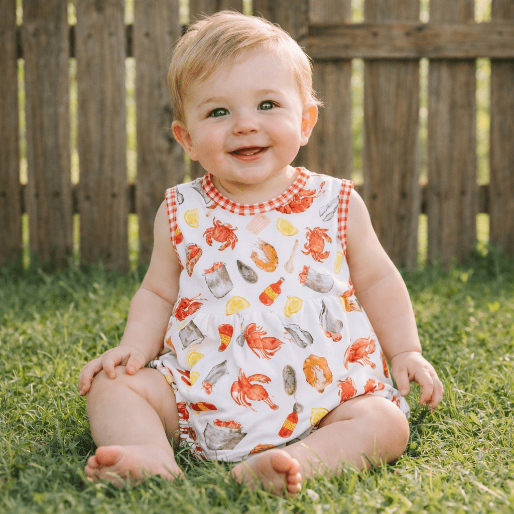 Crawfish Season Sleeveless Bubble - Magnolia BabyBubble