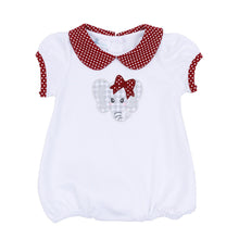  Crimson Cutie Applique Collared Bubble - Crimson Girl - Magnolia BabyBubble