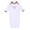 Crimson Cutie Applique Lap Gown - Crimson Boy - Magnolia BabyGown