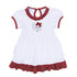 Crimson Cutie Applique Ruffle Dress - Crimson Girl - Magnolia BabyDress